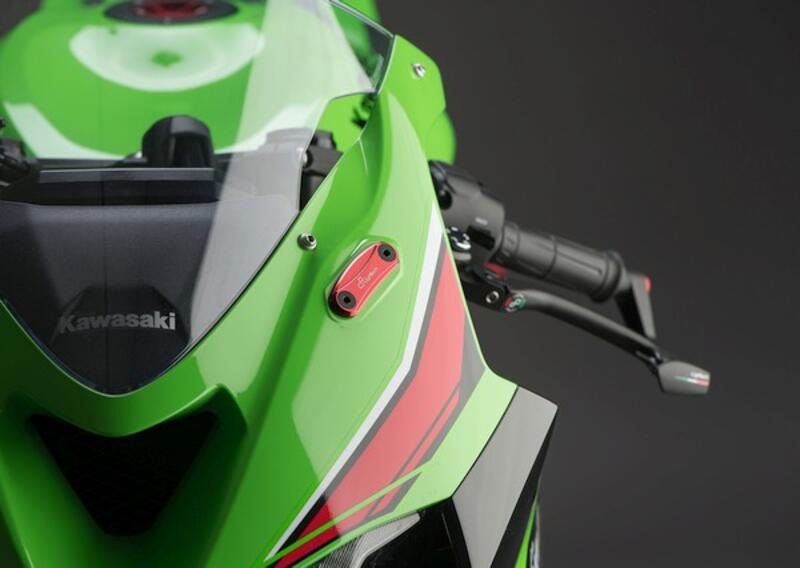 Pair Mirror Block-Off Plates for Kawasaki Rosso